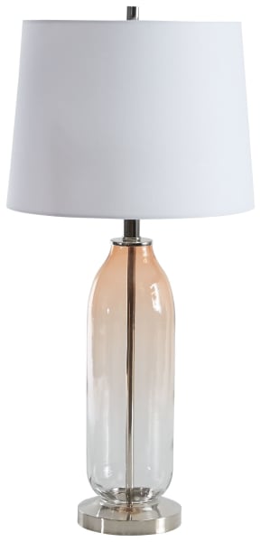 Sheyla - Clear/Pink - Glass Table Lamp (1/CN)