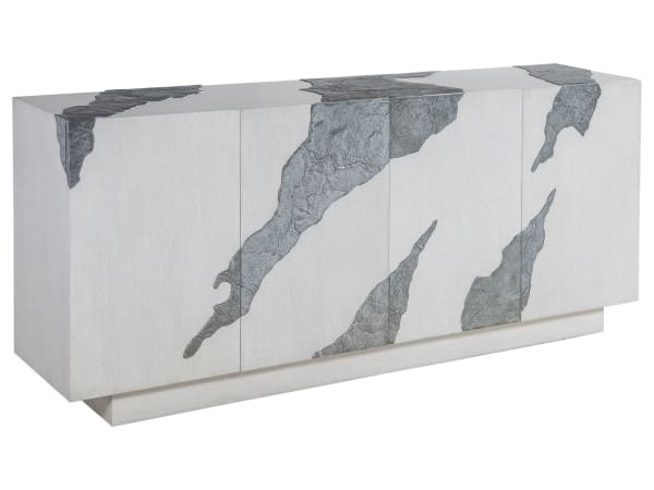 Signature Designs - Contago Media Console - White / Gray