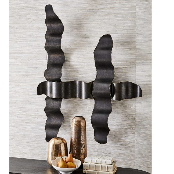 Deston - Metal Wall Art (Set of 3) - Bronze