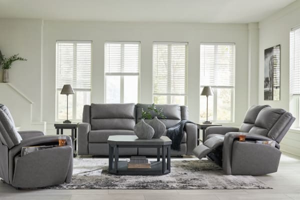 Brixworth - Slate - 3 Pc. - 2 Seat Reclining Sofa, Reclining Loveseat, Wall Recliner