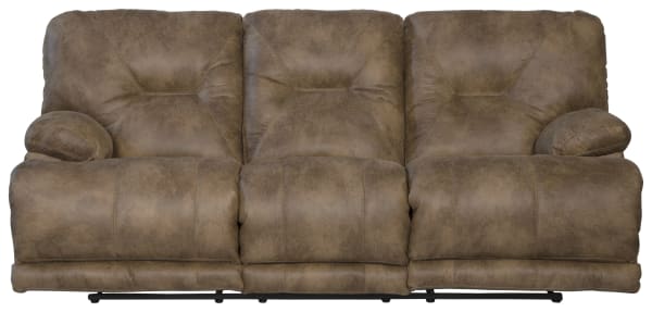 Voyager - Fabric Lay Flat Reclining Sofa - Brandy