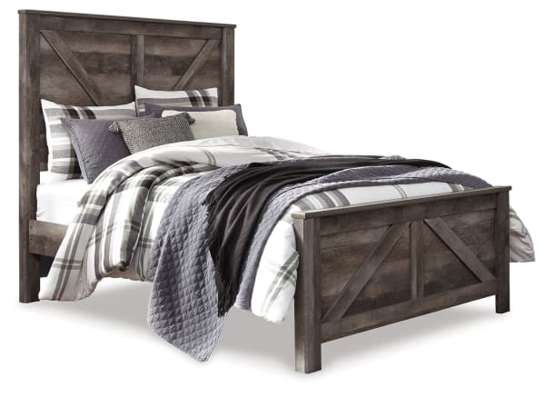 Wynnlow - Queen Crossbuck Panel Bed - Gray