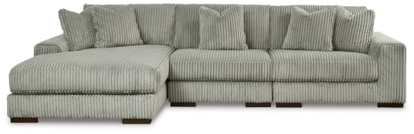 Lindyn - Fog - 3-Piece Sectional With Laf Corner Chaise