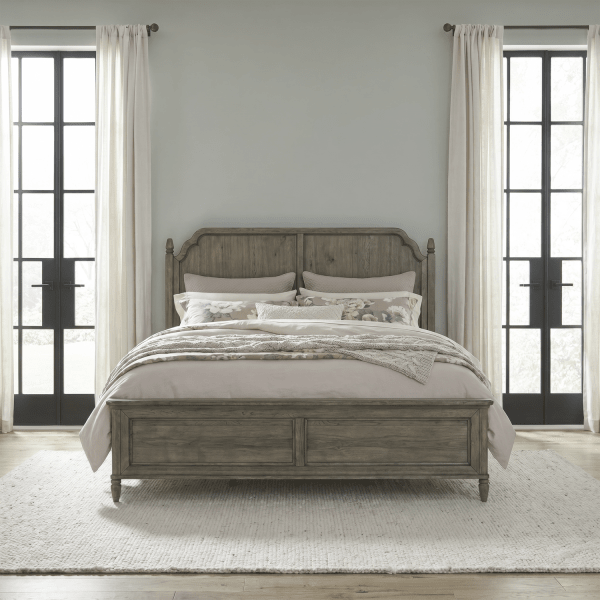 Hickory Grove - California King Panel Bed - Heirloom Brown