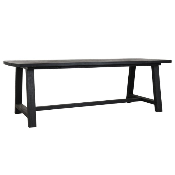 Agnes - 94" Outdoor Dining Table - Black