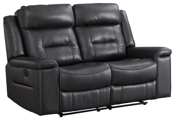 Mcadoo - Charcoal - Reclining Power Loveseat
