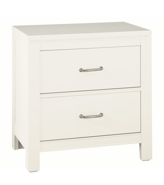 Tide & Timber - Nightstand - 2 Drawers - Soft White Maple
