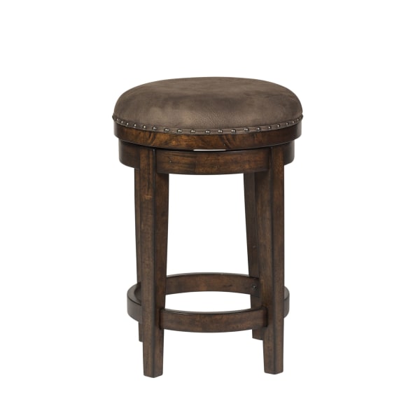 Aspen Skies - Console Swivel Stool - Dark Brown