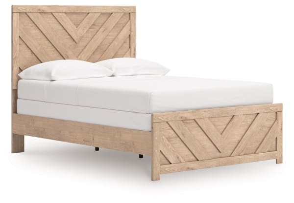 Sanginlane - Tan - Full Panel Bed