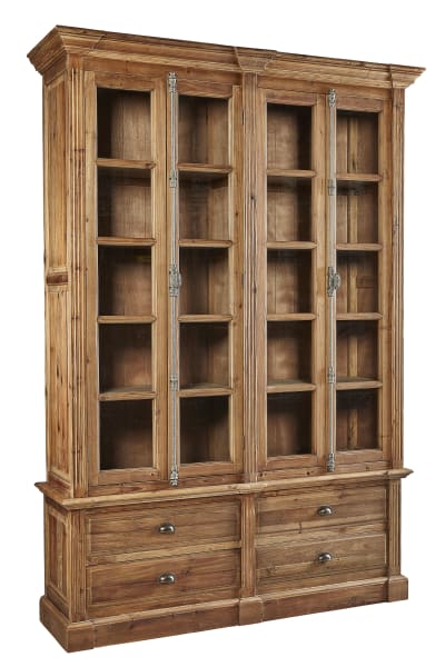 Natural Old Fir Bookcase - Brown