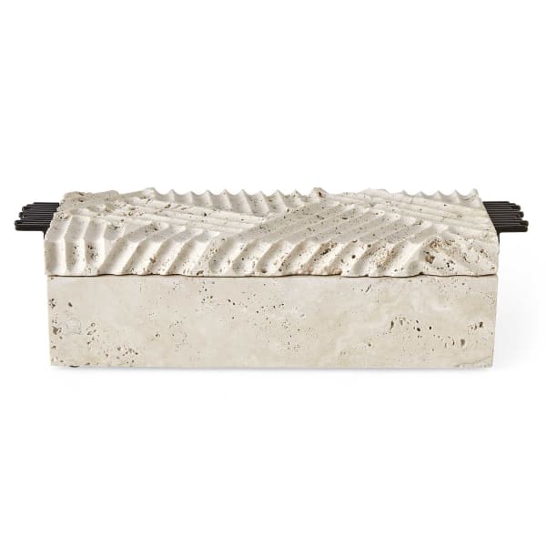 Diagram - Travertine Box - Bronze / Brown