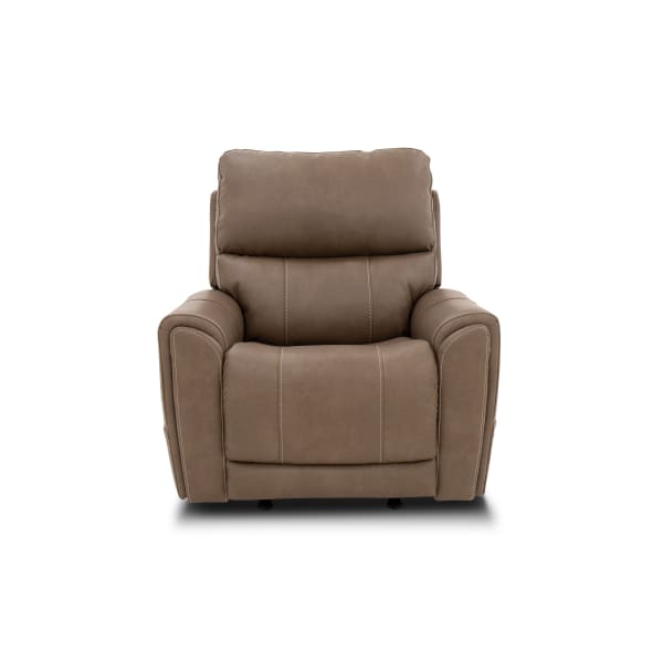 Carter - Power Rocking Recliner With Power Headrest, Lumbar, Heat & Massage - Cappuccino