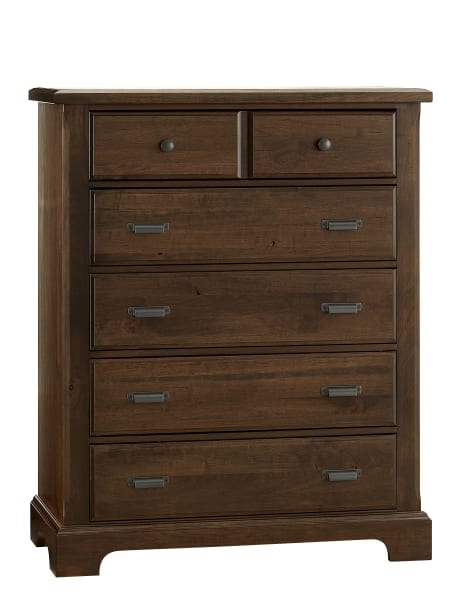 Lancaster County - 5 Drawer Chest - Dark Brown