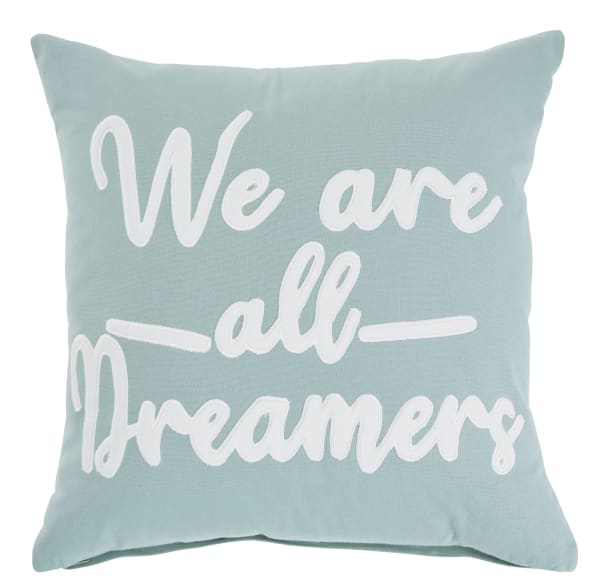 Dreamers - Light Green / White - Pillow (Set of 4)