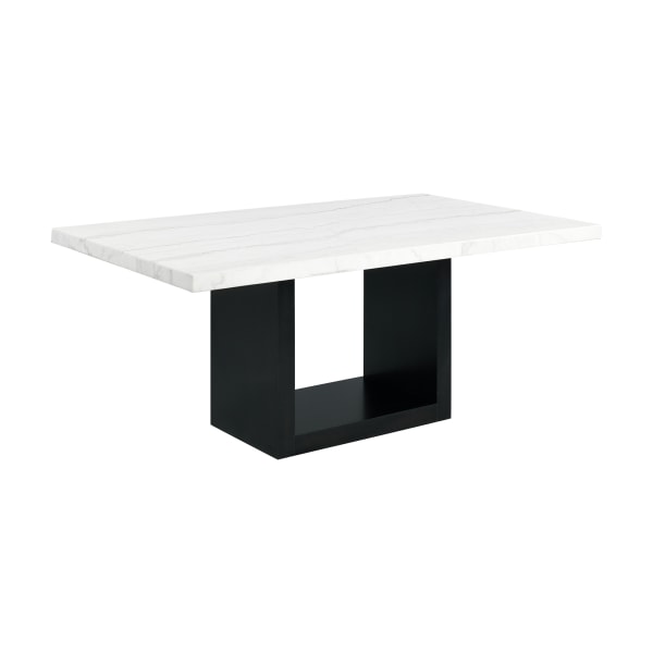 Valentino - Marble Standard Height Dining Table - White