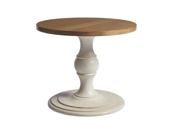 Newport - Corona Del Mar Center Table With Brown Top - Beige - 36"