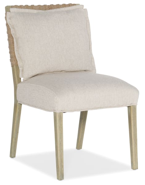 Surfrider - Woven Back Side Chair (Set of 2) - Beige / Light Brown