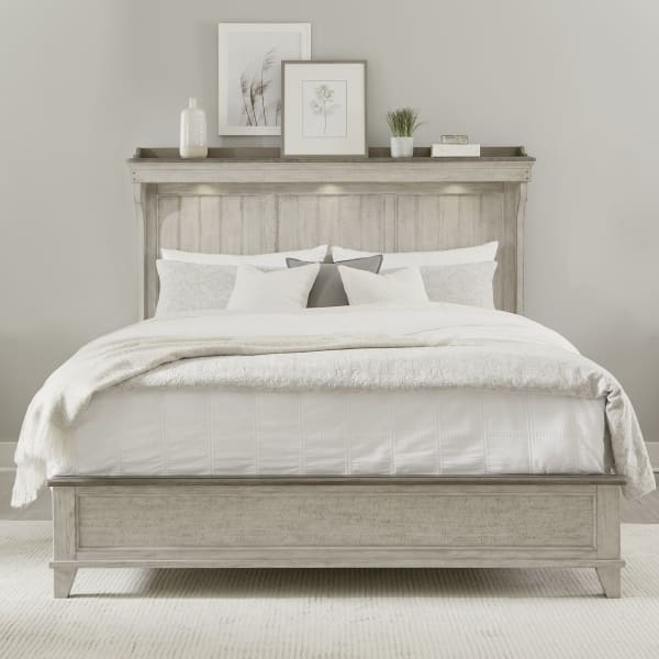 Ivy Hollow - King Mantle Bed - White