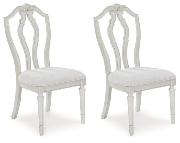 Montelaine - Antique White - Dining Upholstered Side Chair (Set of 2)