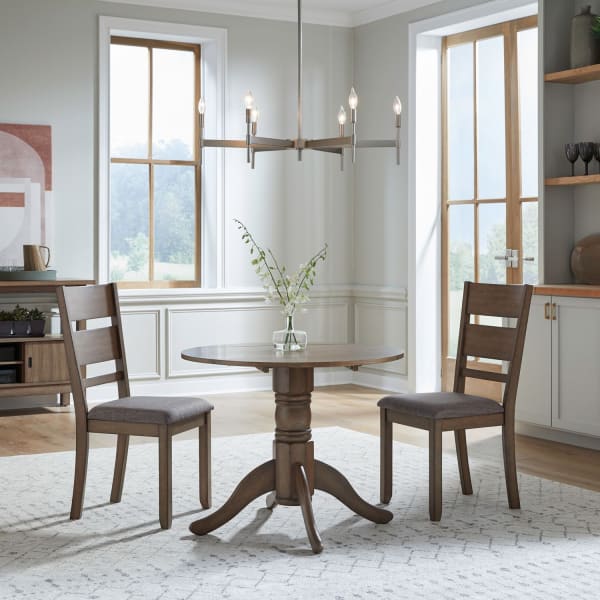 Brook Bay - Optional 3 Piece Drop Leaf Table Set - Brown