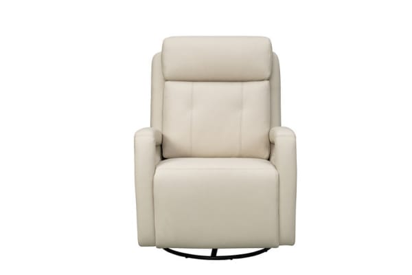 Gilbert - Power Swivel Glider Recliner With Power Recline, Power Headrest And Power Lumbar - Cream