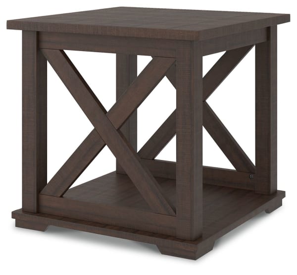 Camiburg - Warm Brown - Square End Table