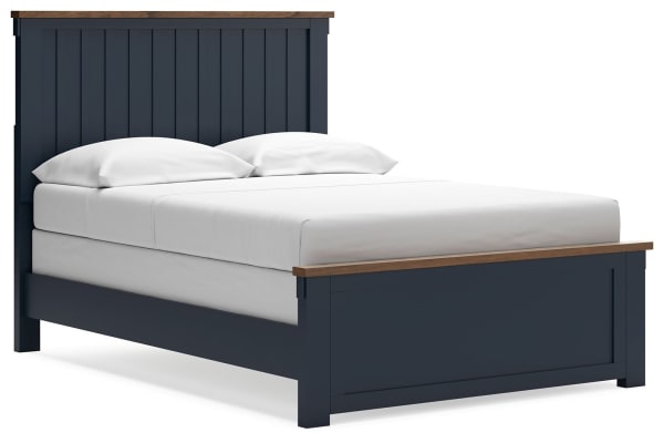 Landocken - Brown / Blue - Full Panel Bed