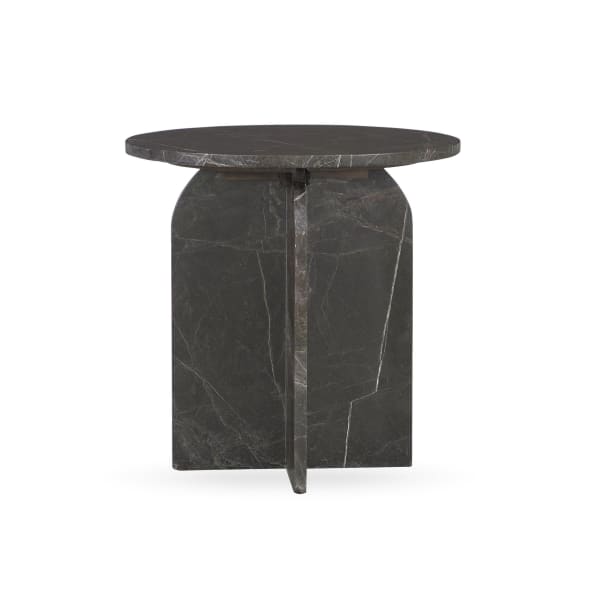 Briley - Marble Round Accent Table Small - Green