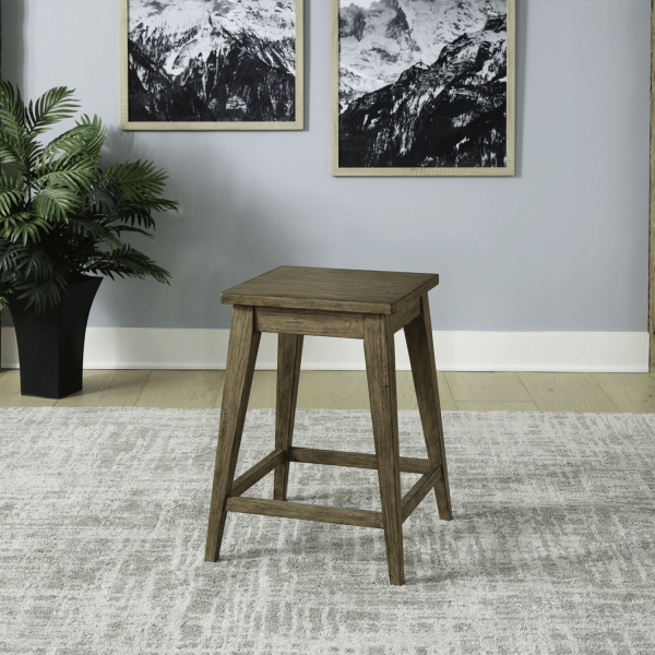 Pinebrook Ridge - Console Stool - Weathered Toffee