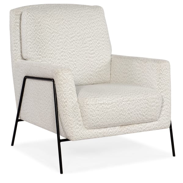 Amette - Metal Frame Club Chair - White