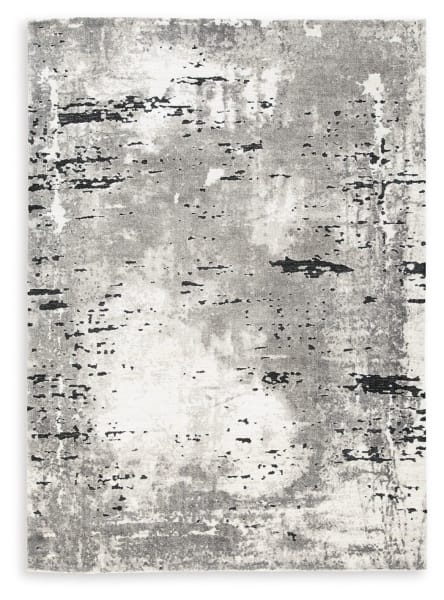 Aworley - Gray / White - Large Rug