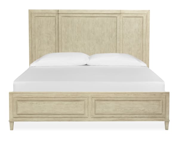 Sheridan - Complete King Panel Bed - Limestone
