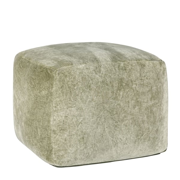 Poufs - Heirloom Velvet Pouf - Moss