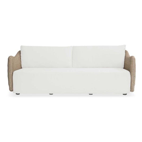 Sunset - Wicker Outdoor Sofa - Oatmeal / Oyster White