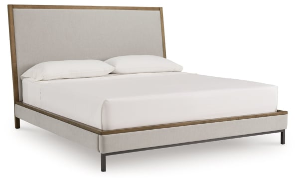 Tomtyn - Light Brown - California King Upholstered Bed