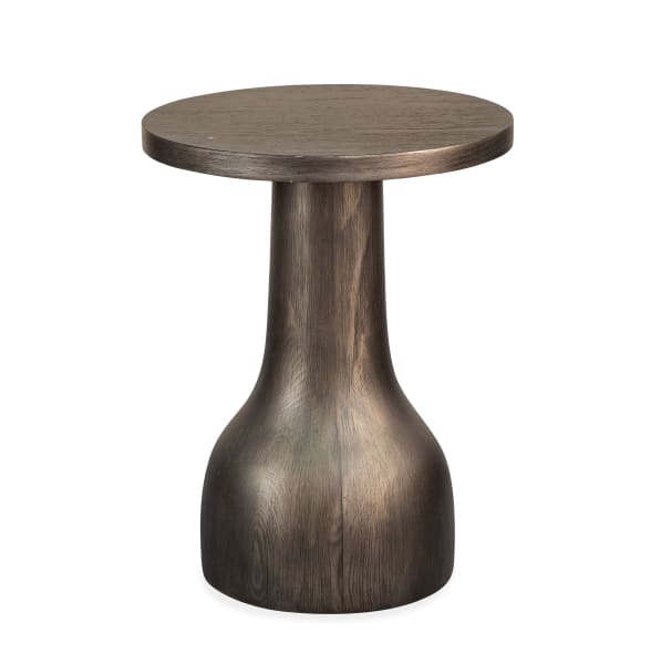 Bosley - Round Accent Table - Coffee Bean