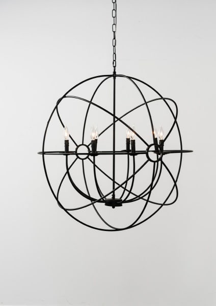 Derince - Iron Chandelier Large - Black