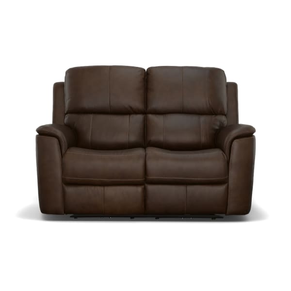 Henry - Power Reclining Loveseat With Power Headrests & Lumbar - Burnt Umber