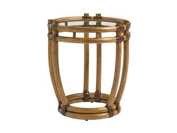 Twin Palms - Turtle Beach End Table - Light Brown