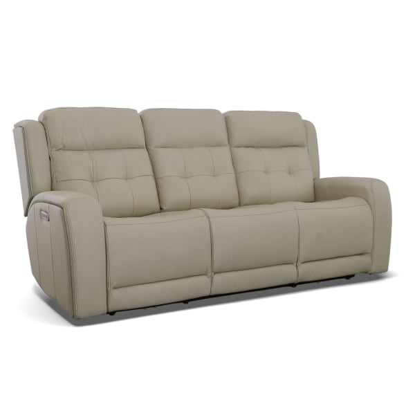 Grant - Power Reclining Sofa With Power Headrests - Ivory