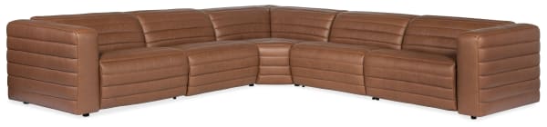 Chatelain - 5-Piece Power Headrest Sectional With 2 Power Recliners