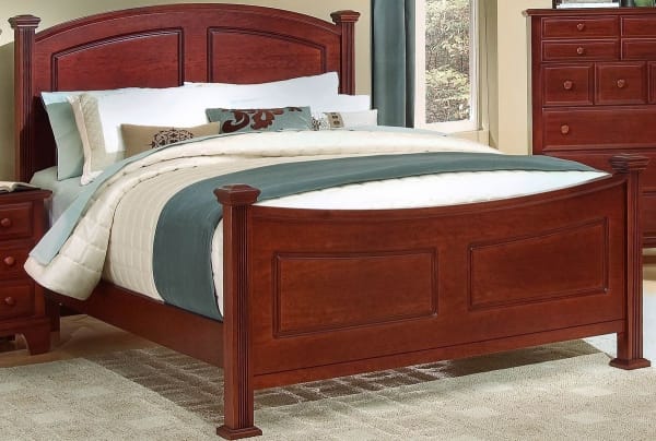 Hamilton/Franklin Panel Bed with Storage Footboard Cherry Full