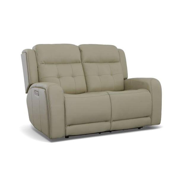 Grant - Power Reclining Loveseat With Power Headrests - Ivory