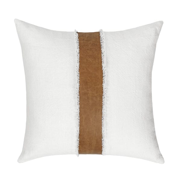 Villa Classics - Steam Pillow 26' x 26' - Ivory/Dumont Chestnut
