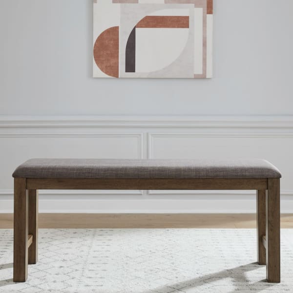 Brook Bay - Upholstered Counter Bench - Brown