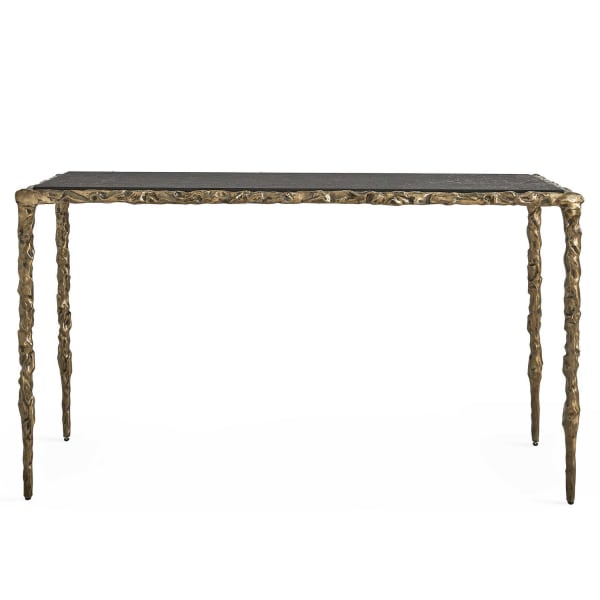 Lava - Console Table - Black / Brass