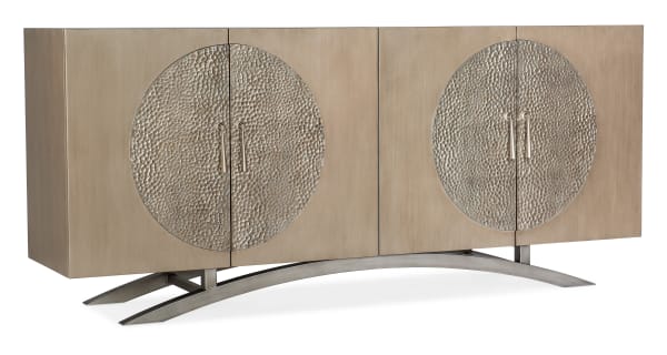 Melange - Nolita 4-Door Entertainment Console - Light Brown