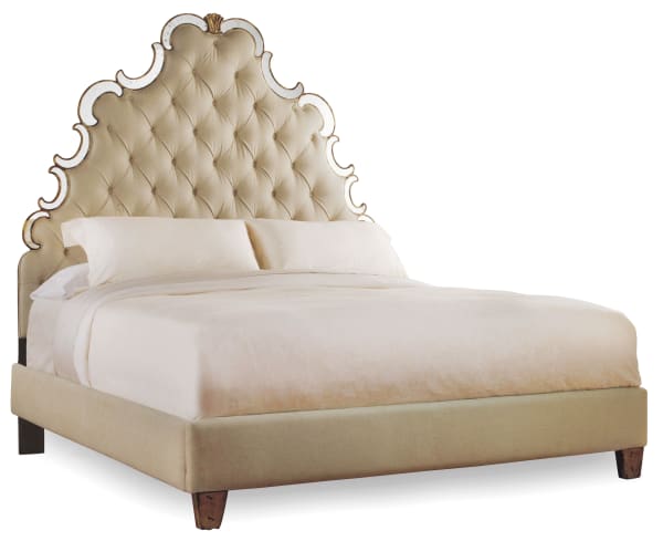 Sanctuary - California King Tufted Bed - Bling