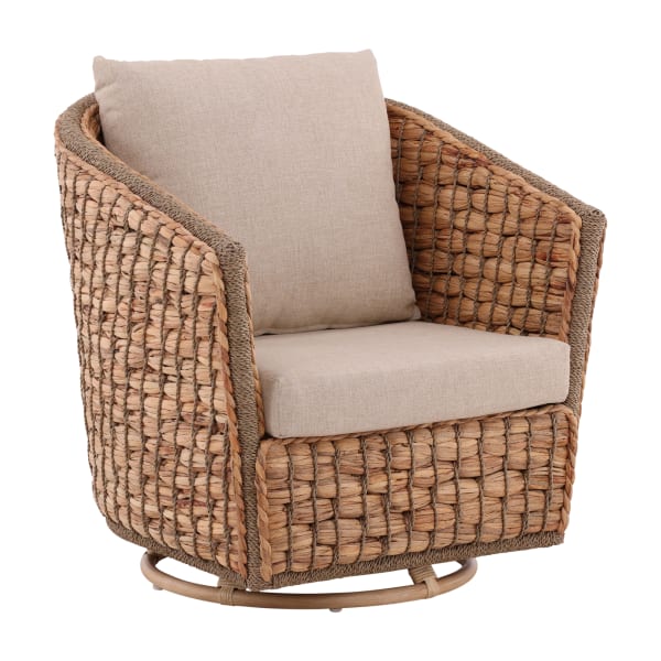 Bailey - Swivel Chair - Light Brown / Beige