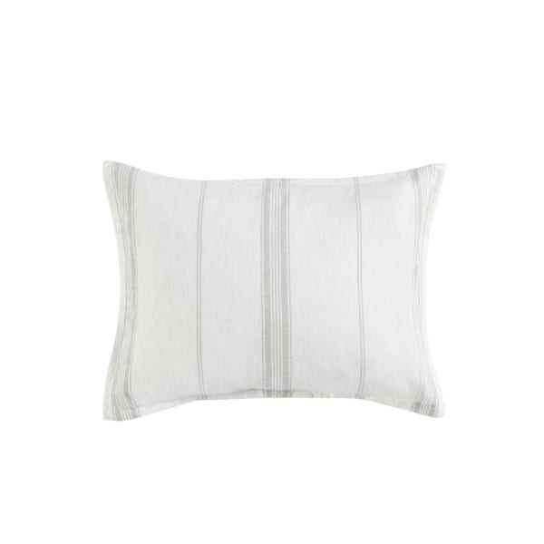 Jayson - Linen Cashmere Standard Sham - Gray Stripe